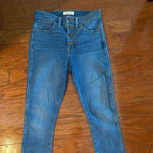 Madewell, Button-Fly, High Rise Denim, Size 27